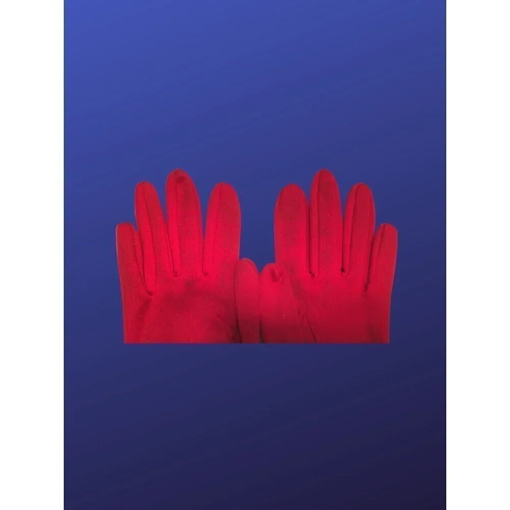 Unbranded cloth fabric gloves, women’s size medium, RED, pre-owned, EUC